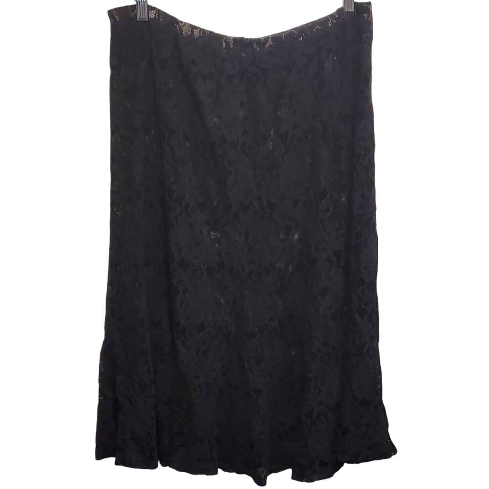 JM Collection Lace Pull on Midi skirt Beach Cover up Size XL